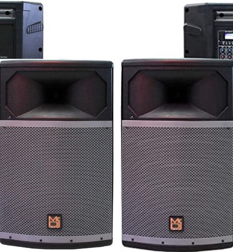 MR DJ PRO115BT & PRO115S PA DJ Active & Passive Speaker