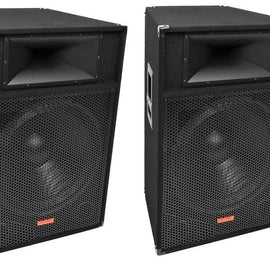 2 Mr Dj Patron PSS-1700 Pro Audio Single 15" Passive 2-Way DJ/PA Loudspeaker