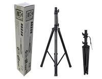 MR DJ SS250 Speaker Stand Universal Black Heavy Duty Folding Tripod