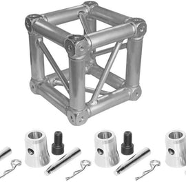 Fits Global Truss Universal 12" Square Corner Junction Box Cube 2 Way-6 Way with 4 Half Conical Couplers for 1 Way Installation