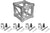 MR DJ DTJB1W Universal Corner Junction Block Box 1 Way-6Way + 4 Half Conical Couplers
