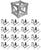 Fits Global Truss Universal 12" Square Corner Junction Box Cube 2 Way-6 Way with 16 Half Conical Couplers for 4Way Installation