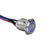 Install Bay MS12B-2 Silver 12MM Round Illuminated Momentary Switches Blue Qty 2