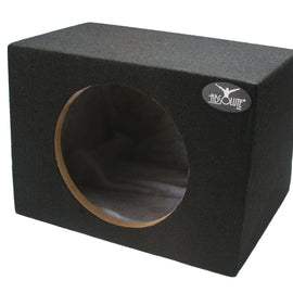 Absolute MSHF12 <br/>12" Single Sealed Sub Box Hatchback 1.20 Cubic Feet MDF Black Subwoofer Enclosure