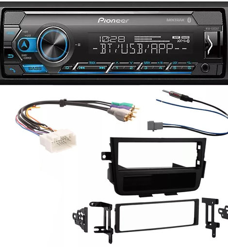 Pioneer MVH-S322BT Car Stereo Single Din Kit Fit Acura MDX 2001-2006