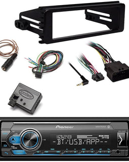 Pioneer MVH-S322BT Car Stereo Single Din Kit Fit 1998-UP Harley-Davidson