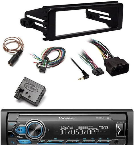 Pioneer MVH-S322BT Car Stereo Single Din Kit Fit 1998-UP Harley-Davidson