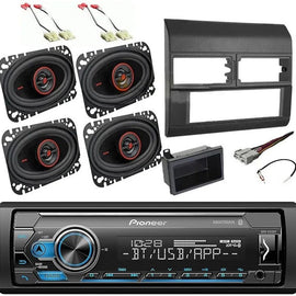 Pioneer MVH-S322BT Car Stereo Single Din Kit 4x6 Speakers Fit 1988-1994 GM C/K 1500 2500 GR