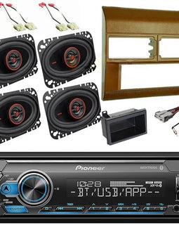 Pioneer MVH-S322BT Car Stereo Single Din Kit 4x6 Speakers Fit 1988-1994 GM C/K 1500 2500 BR