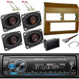 Pioneer MVH-S322BT Car Stereo Single Din Kit 4x6 Speakers Fit 1988-1994 GM C/K 1500 2500 BR