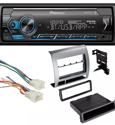 Pioneer MVH-S322BT Car Stereo Single Din Kit Fit 2005-2011 Toyota Tacoma