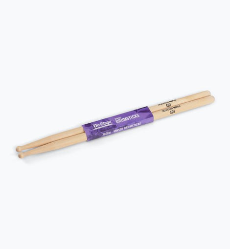 On-Stage MWSD1 Maple Drum Sticks (SD1, Round Tip, 12 pr)