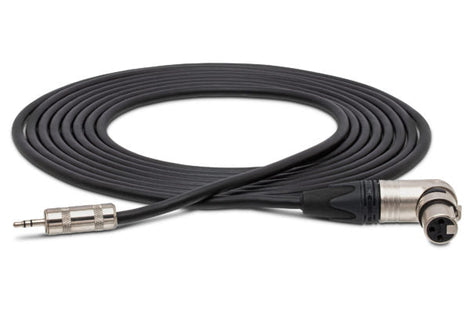Hosa MXM-025RS Microphone Cable 3.5 mm TRS Male to Neutrik Right Angle XLR Female 25 foot