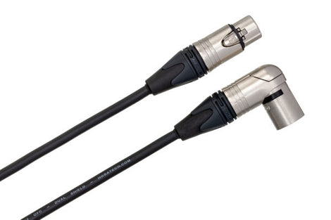 Hosa MXX-015SR Microphone Cable Neutrik XLR Female to Right Angle XLR Male 15 foot
