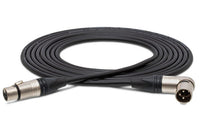 Hosa MXX-025SR Microphone Cable Neutrik XLR Female to Right Angle XLR Male 25 foot