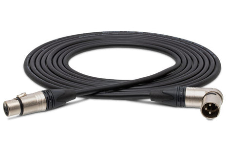 Hosa MXX-025SR Microphone Cable Neutrik XLR Female to Right Angle XLR Male 25 foot