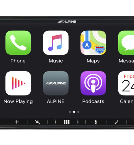 Alpine iLX-W670 Car Stereo 7 Inch Mechless Ultra-shallow AV System with Apple Carplay, Android Auto