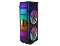 MR DJ PBX6500LED PRIME PRO Dual 15" 3-Way Powered/Active DJ PA Live Sound Speaker