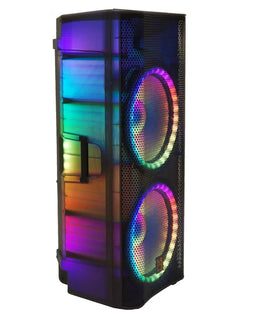 Mr. Dj USA DJ215BT Dual 15" 3WAY 5000W Max Power PA DJ Bluetooth Speaker