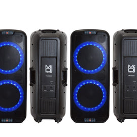 2 MR DJ PBX6500S Professional Dual 15” 3-Way Full-Range Non-Power/Passive DJ PA Multipurpose Live Sound Loudspeaker