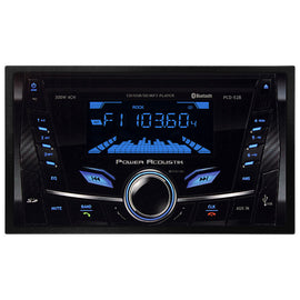 Power Acoustik PCD-52B Double DIN CD/MP3 Source Headunit – Dynamic Carbon Faceplate Finish
