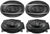 2 PAIRS PIONEER TS-A6960F 450W MAX 6" X 9" 4-WAY 4-OHM STEREO COAXIAL SPEAKER