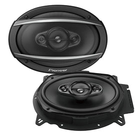 2 Pioneer TS-A6960F 4-Way 450 Watt 6" x 9" Coaxial Car Speakers 6x9 with 16 Gauge 50ft Speaker Wire