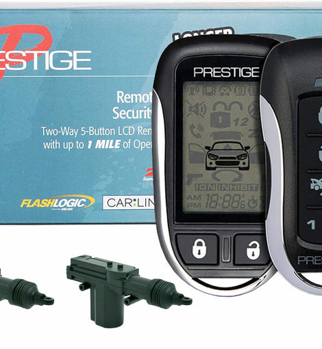 Prestige APS997ZLR Two Way LCD Remote Start / Keyless Entry & Security System with Over 1 Mile Operating Range + 2 Absolute Universal Door Lock