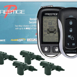 Prestige APS997ZLR Two Way LCD Remote Start / Keyless Entry & Security System with Over 1 Mile Operating Range + 4 Absolute Universal Door Lock