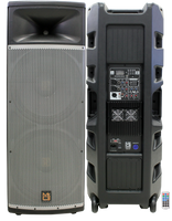 MR DJ PRO215BT PRO PA DJ Dual 15" Powered/Active DJ PA Multipurpose Live Sound 3 Way Loudspeakers