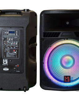 18" PA DJ 4000W Power Active Speaker Battery/Bluetooth/Amplifier/SD/USB/FM