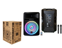 MR DJ 18" Portable Builtin Battery Active PRO PA DJ Rechargeable Powered Speaker