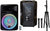 MR DJ PROBAT118 18" 4000W Max Power Bluetooth Speaker Built-in Battery + Speaker Stand