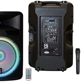 MR DJ PROBAT118 18" 4000W Max Power Speaker Built-in Battery + Speaker Stand