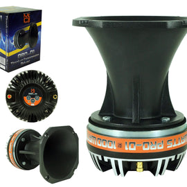 MR DJ PRO-D1 High Compression Titanium Driver Bullet Super Tweeter with Aluminum Horn