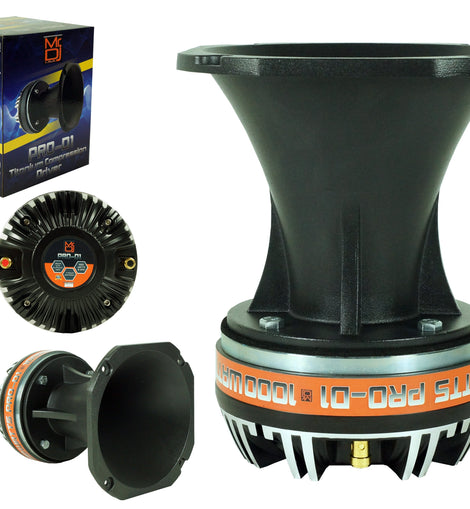 MR DJ PRO-D1 High Compression Titanium Driver Bullet Super Tweeter with Aluminum Horn