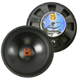 Mr. Dj PRODW2000 Subwoofer, Black 1200 Watt 15" 8 Ohm PRO PA DJ Home Audio Raw Replacement Subwoofer