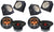2 DC Sound PROMID65P 6.5" 500W Mid-Range Aluminum Bullet Loudspeaker + Flat Box