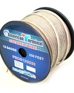 American Terminal PROS12G250 250FT 12 Gauge PRO PA DJ Car Home Marine Audio Speaker Wire Cable