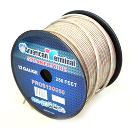 American Terminal PROS12G250 250FT 12 Gauge PRO PA DJ Car Home Marine Audio Speaker Wire Cable