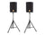 2 MR DJ PROX8PA PRO Battery Powered Active Portable PA Speaker All-in-One + Stand