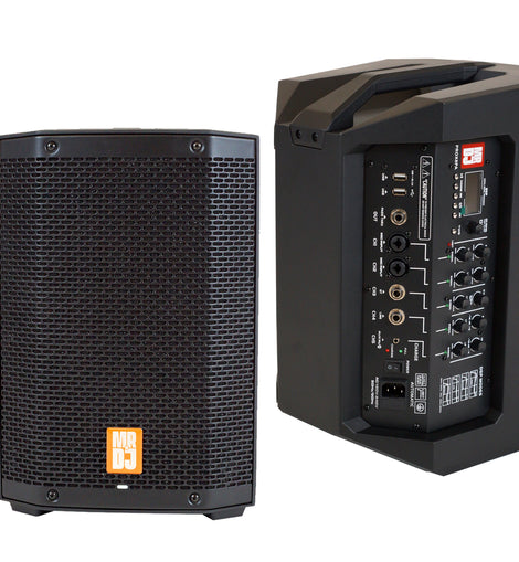 MR DJ PROX8PA PRO Battery Powered Active Portable PA Speaker All-in-One Array System