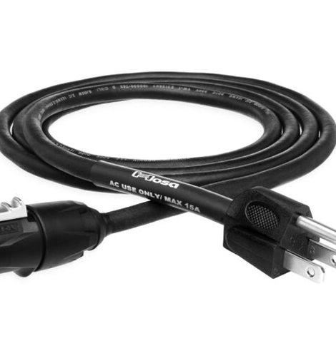 Hosa PRXN-125 True 1 Cable with REAN and Hosa NEMA 5-15P Connectors 25 feet