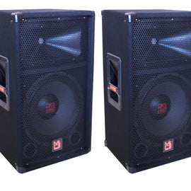 2 MR DJ PSS-1000 Single 10" Passive 1200 Watts 2-Way DJ/PA PRO Audio Loudspeaker