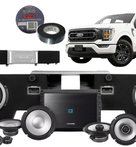 Alpine PSS-23FORD-F150BO 8-Speaker Upgrade Kit Fits select 2018-25 Ford F-150 Bundle