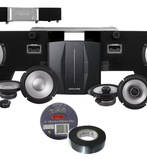 Alpine PSS-23FORD-F150 8-Speaker Audio System Fits 2015-2025 Ford F-150 Bundle