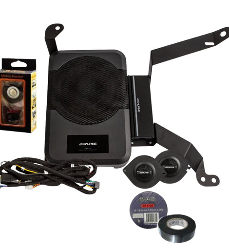 Alpine PSS-23WRA2 Audio System Kit Fit 2018-25 Jeep Wrangler Gladiator Bundle