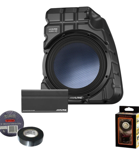 Alpine PSS-TSUB-T3A 10” Subwoofer & Amplifier Upgrade Kit Fit 2017-23 Tesla Model 3 Bundle