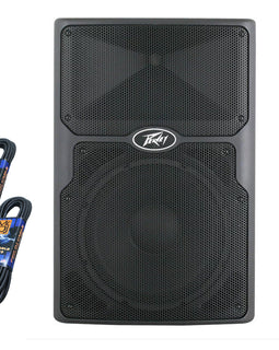 Peavey PVXP12 DSP Bluetooth 12" 980W 12" Powered Speaker 1.4" Driver + 2 XLR Cable