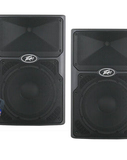 2 PVXP12 Bluetooth DSP 12" 980W Powered Speaker + Stand+ XLR Cable